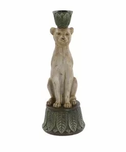 London Ornaments Leopard Candle Holder