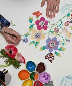 Liberty Fabrics Botanical Stripe Wallpaper, Fennel New