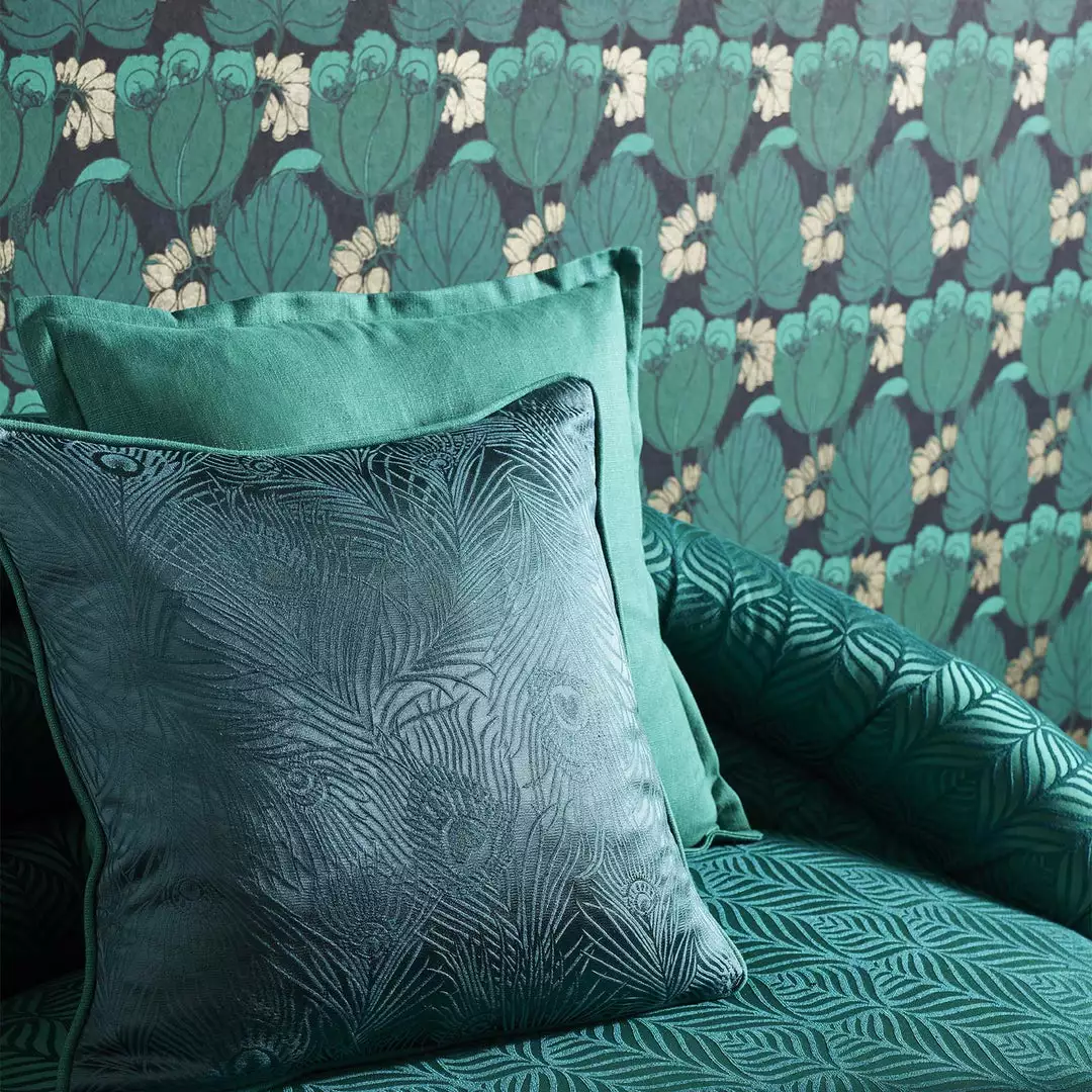 Liberty Fabrics Hera Plume Wallpaper Jade New 9 Liberty Fabrics Hera Plume Wallpaper Jade New