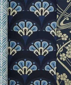 Liberty Fabrics Lanthe Mono Wallpaper In Lapis New