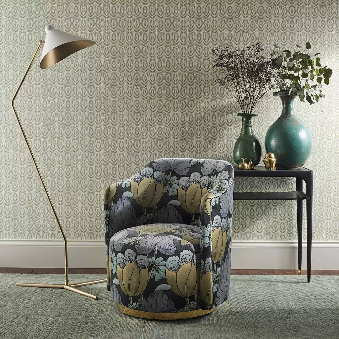 Liberty Fabrics Regency Tulip Wallpaper In Pewter New 9 Liberty Fabrics Regency Tulip Wallpaper In Pewter New