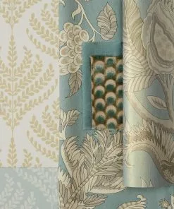Liberty Fabrics New Paisley Fern Wallpaper In Fennel