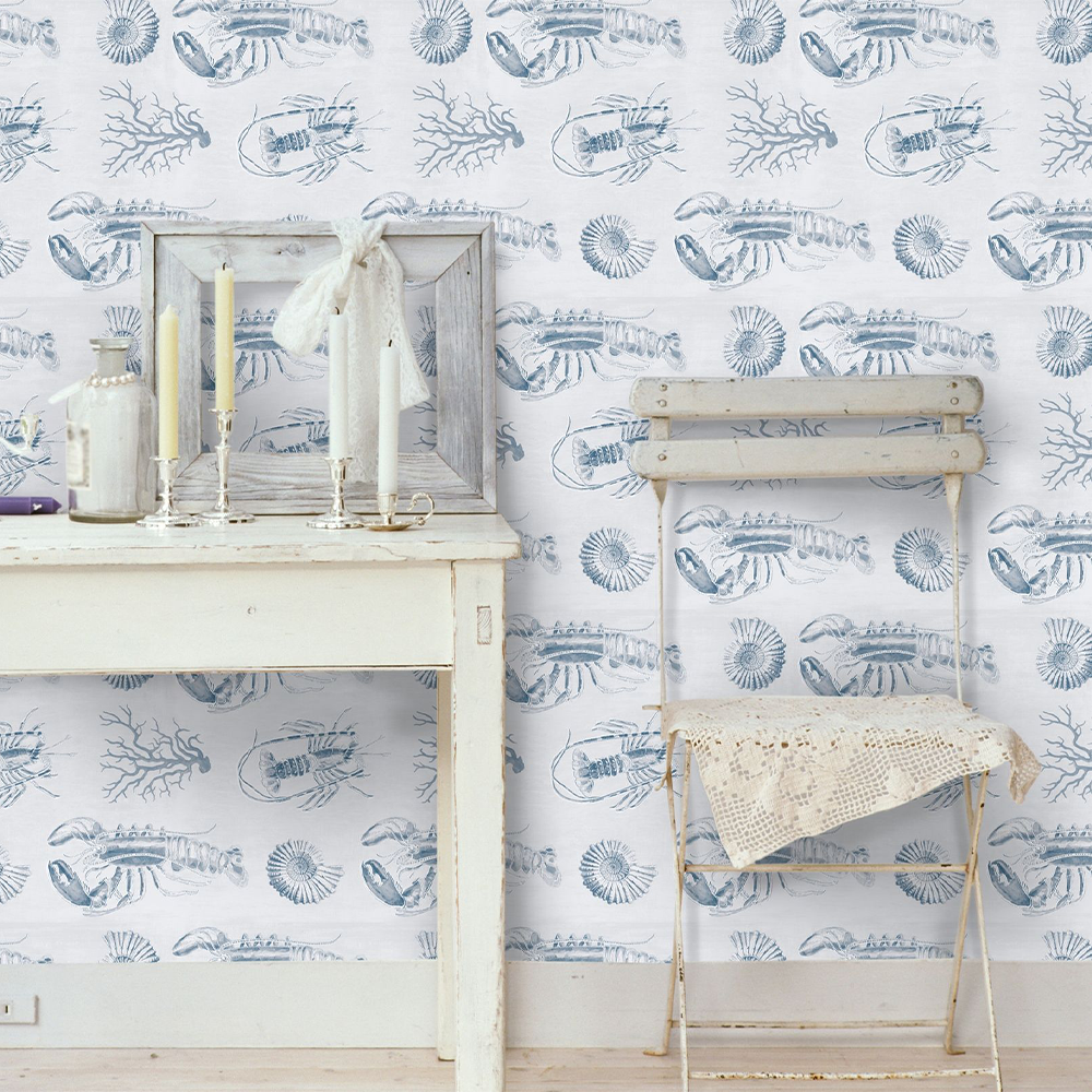 Thedesignyarduk Lobster Blue Wallpaper 4 Thedesignyarduk Lobster Blue Wallpaper