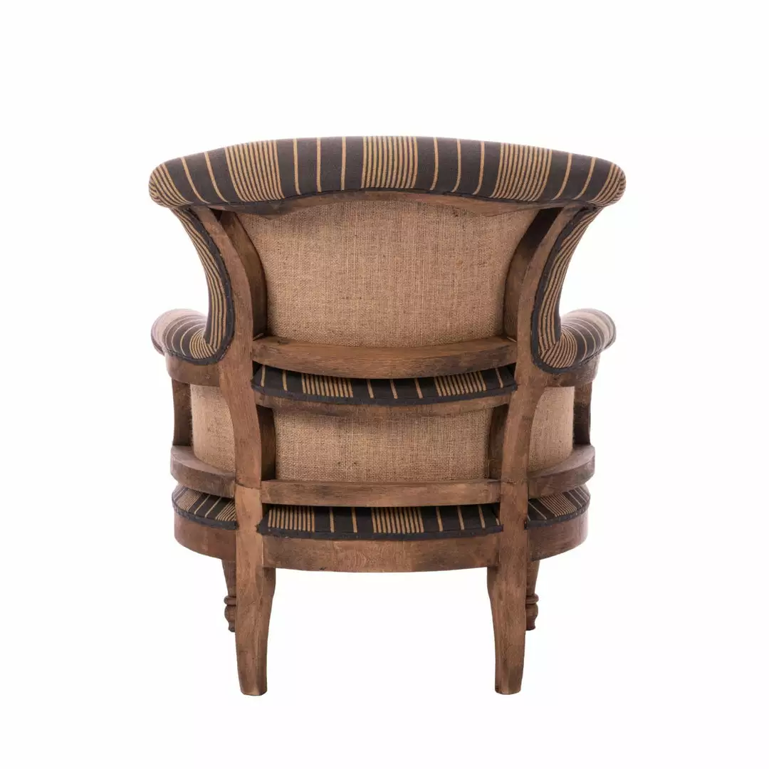 Mind The Gap Louis Deconstructed Chair - NEWPORT STRIPES Heavy Linen 5 Mind The Gap Louis Deconstructed Chair - NEWPORT STRIPES Heavy Linen