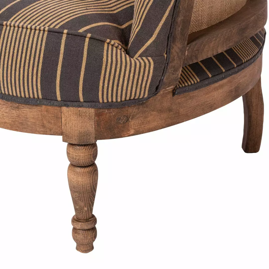 Mind The Gap Louis Deconstructed Chair - NEWPORT STRIPES Heavy Linen 6 Mind The Gap Louis Deconstructed Chair - NEWPORT STRIPES Heavy Linen