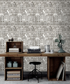 Mind The Gap Les Jardins Royaux Louvre Blue Wallpaper