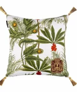 Mind The Gap Havana Tropicana Madagascar Linen Cushion