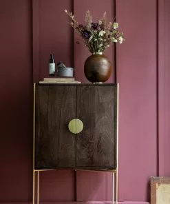 Cozy Living Saga Mango Wood Bar Cabinet The Craftsman