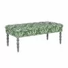 Mind The Gap MTG FURNITURE - EDWARD TUFTED OTTOMAN - THE MANOR LINEN Rose & Thorn