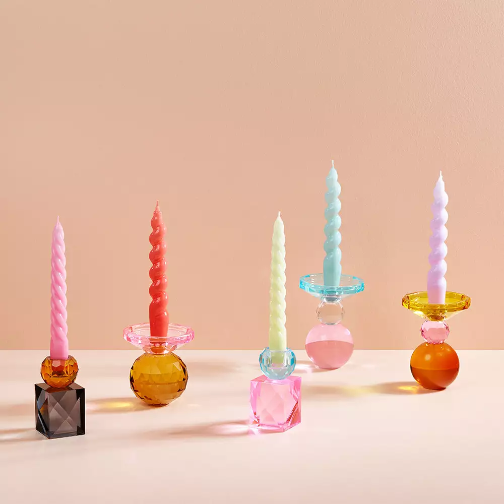 Miss Etoile Crystal Candle Holder Amber Rose Bohemian Dream 5 Miss Etoile Crystal Candle Holder Amber Rose Bohemian Dream