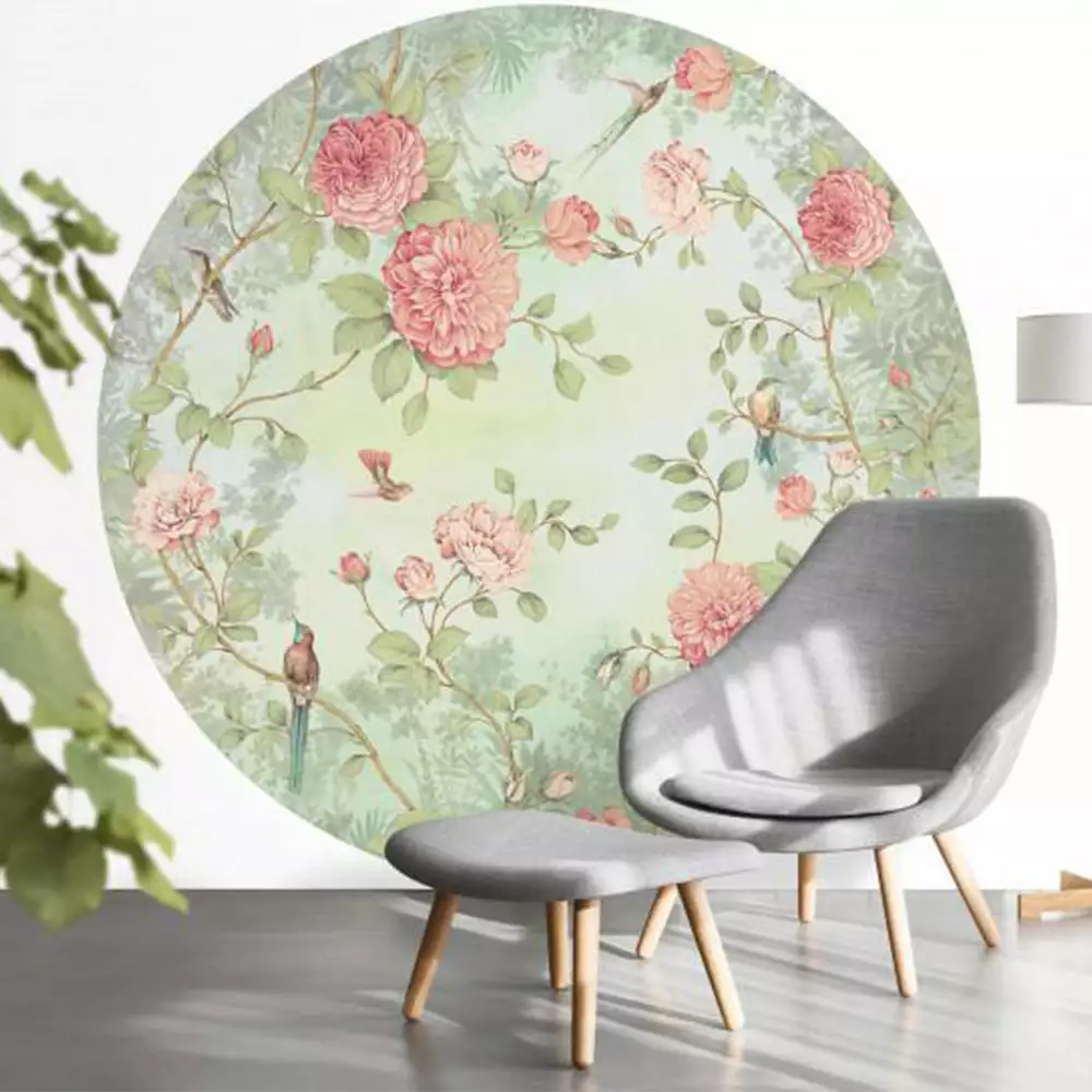 BN Wallpaper & Paint Wallpaper Circles Moonlight Garden Greens 3 BN Wallpaper & Paint Wallpaper Circles Moonlight Garden Greens