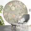 BN Wallpaper & Paint Wallpaper Circles Moonlight Garden Mauve