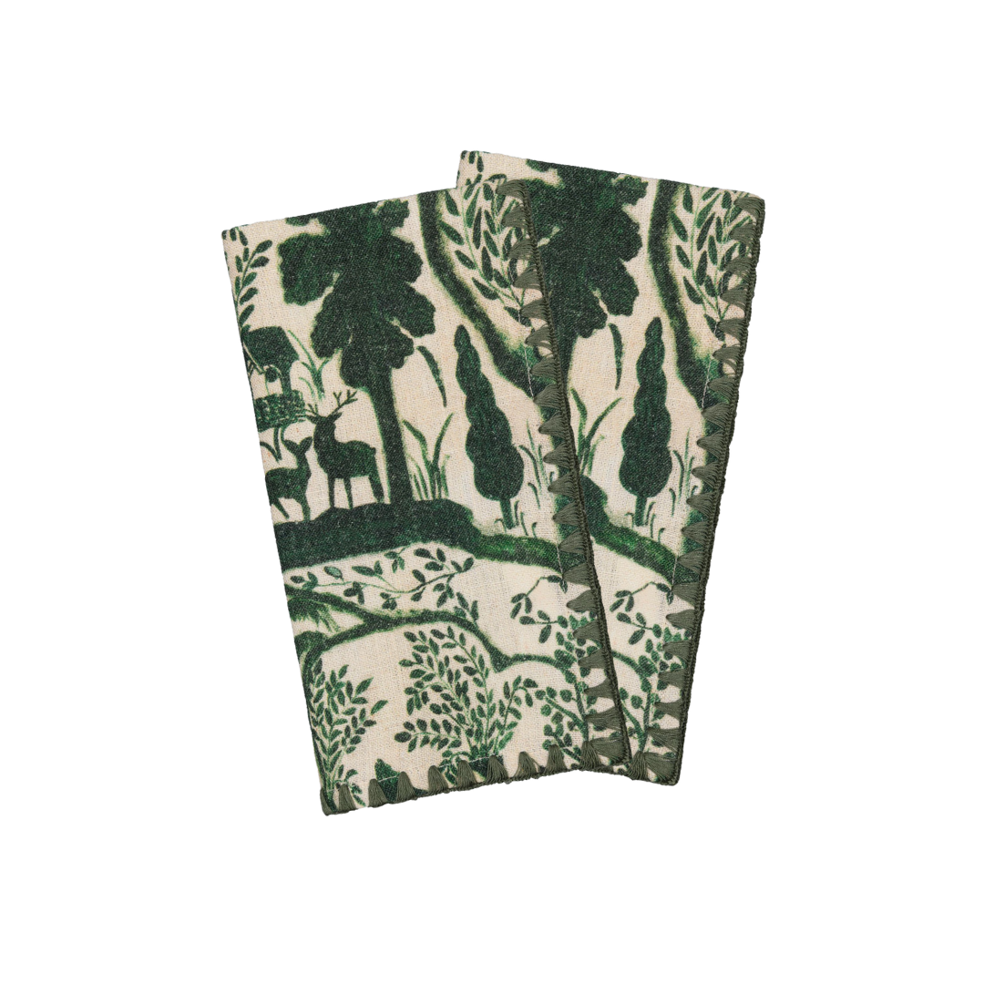 Mind The Gap Folk Couture The Enchanted Woodland Napkins, Set Of Two 3 Mind The Gap Folk Couture The Enchanted Woodland Napkins, Set Of Two