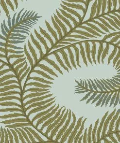 Josephine Munsey Bombe's Fernery Wallpaper In Dark Grey & Green