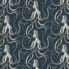 Josephine Munsey Octopoda Deep Sea Blue Wallpaper 1 Josephine Munsey Octopoda Deep Sea Blue Wallpaper