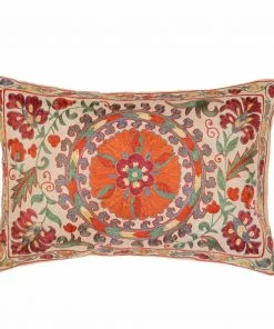 Mind The Gap New Woodstock Nurata Suzani Silk Embroidered Cushion