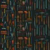 Mind The Gap Old Tools Anthracite Wallpaper Wallpaper & Paint