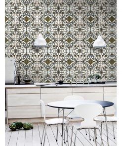 Mind The Gap Organic Tile Wallpaper