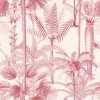 Mind The Gap Havana Tropicana Palmera Cubana Pink Wallpaper