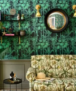 Mind The Gap Havana Tropicana Palmera Cubana Pink Wallpaper