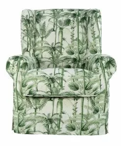 Mind The Gap Havana Tropicana MTG FURNITURE - DAKOTA SKIRTED CHAIR - PALMERA CUBANA LINEN