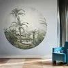 BN Wallpaper Circles Tropical Fern Painting Havana Tropicana