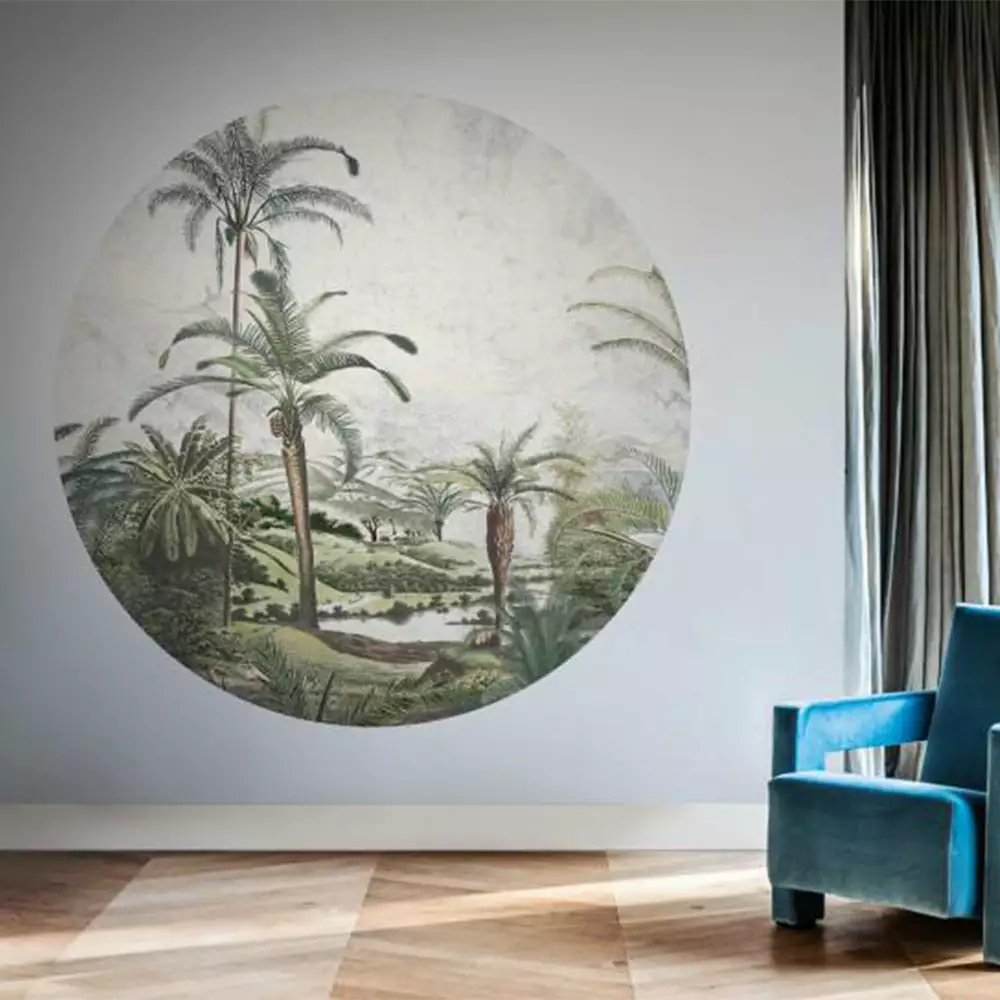 BN Wallpaper Circles Tropical Fern Painting Havana Tropicana 3 BN Wallpaper Circles Tropical Fern Painting Havana Tropicana