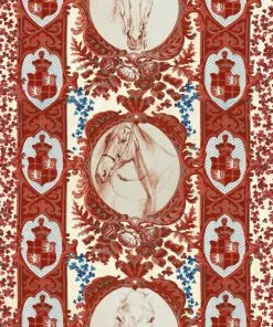 Mind The Gap Wallpaper & Paint The Competition Panel, Red Wallpaper