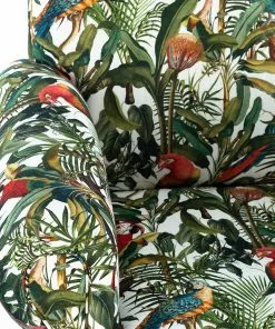 Mind The Gap Havana Tropicana Kingston Chair - Parrots Of Brazil Linen