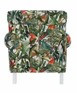 Mind The Gap Havana Tropicana Kingston Chair - Parrots Of Brazil Linen