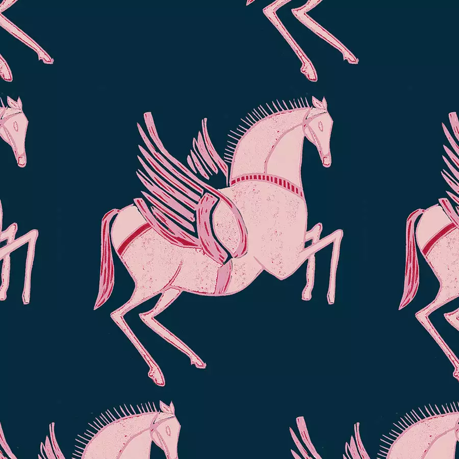 Annika Reed Studio Pegasus Wallpaper - Midnight New 5 Annika Reed Studio Pegasus Wallpaper - Midnight New