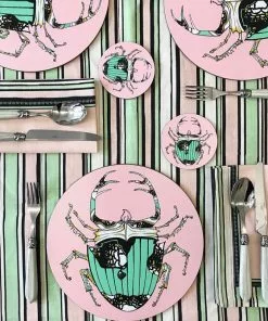 Bell Hutley Coasters Set Of Six - Tiger Lilly New 11 Bell Hutley Coasters Set Of Six - Tiger Lilly New