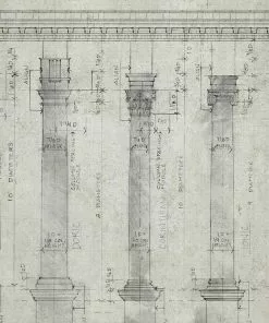 Thedesignyarduk The Craftsman Colonnade Blue Wallpaper 8 Thedesignyarduk The Craftsman Colonnade Blue Wallpaper