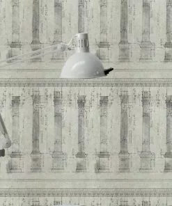 Thedesignyarduk The Craftsman Colonnade Blue Wallpaper 9 Thedesignyarduk The Craftsman Colonnade Blue Wallpaper