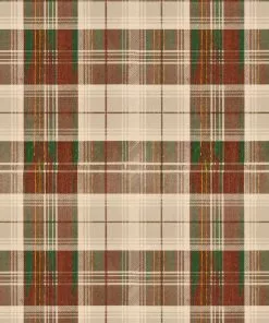 Mind The Gap Countryside Plaid Beechnut Wallpaper Folk Couture