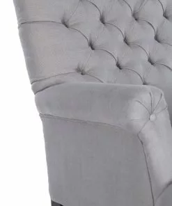 Mind The Gap MTG FURNITURE - MADISON CHAISE - FROST GREY LINEN