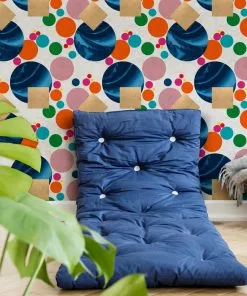 Mind The Gap Pseudomorph In Blue Wallpaper Wallpaper & Paint