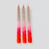 Pink Stories Bohemian Dream Neon Twisted Candles Shades Of Pomegranate - Set Of 3 1 Pink Stories Bohemian Dream Neon Twisted Candles Shades Of Pomegranate - Set Of 3