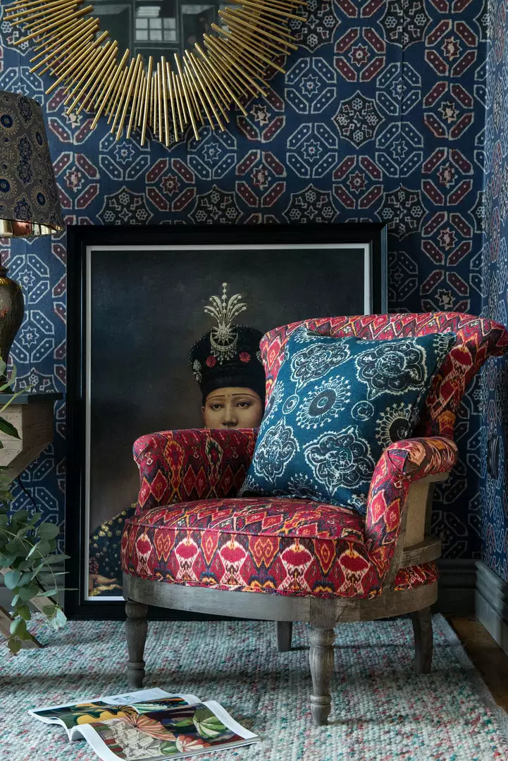 Rose & Thorn Mind The Gap Linen Fabrics, Ajrak Linen 5 Rose & Thorn Mind The Gap Linen Fabrics, Ajrak Linen