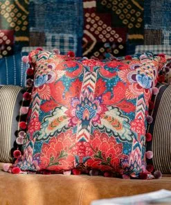 Mind The Gap Woodstock Psychedelia Cushion