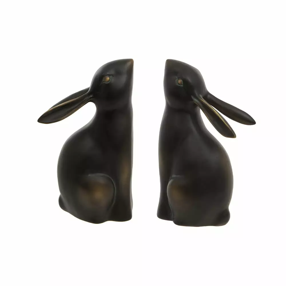 The Design Yard Rabbit Bookends 3 The Design Yard Rabbit Bookends