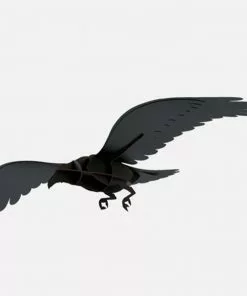 Ibride Adam Decorative Black Ravens Folk Couture