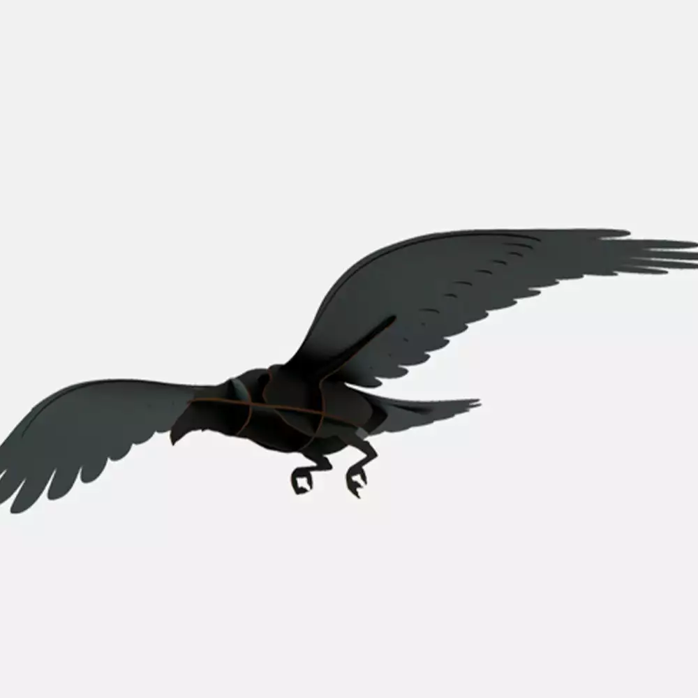 Ibride Adam Decorative Black Ravens Folk Couture 3 Ibride Adam Decorative Black Ravens Folk Couture