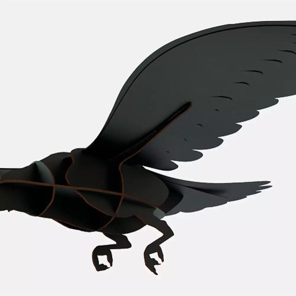 Ibride Adam Decorative Black Ravens Folk Couture 4 Ibride Adam Decorative Black Ravens Folk Couture