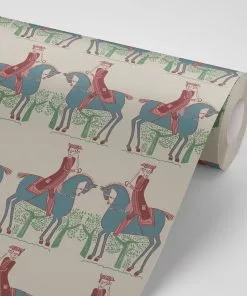 Annika Reed Studio New Redcoat Wallpaper - Stone