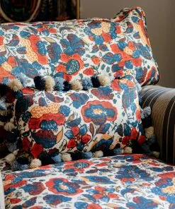 Mind The Gap Woodstock Remondini Floral Cushion New