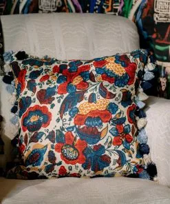 Mind The Gap Woodstock Remondini Floral Cushion New