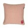 Mind The Gap Rhubarb Stripe Cushion