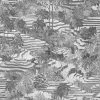 Brand Mckenzie Rice Terrace Wallpaper, Black And White Indigena