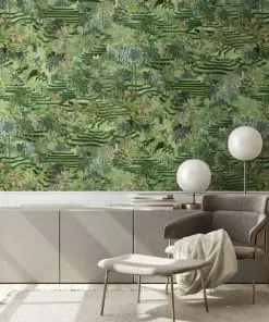 Brand Mckenzie Rice Terrace Wallpaper, Grass Green